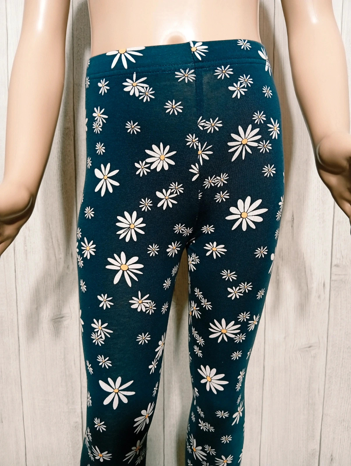 Leggins imprimé floral fille - taille 7 ans - in extenso - couleur marine blanc jaune – In Extenso – taille 7 ans / 122 cm 2