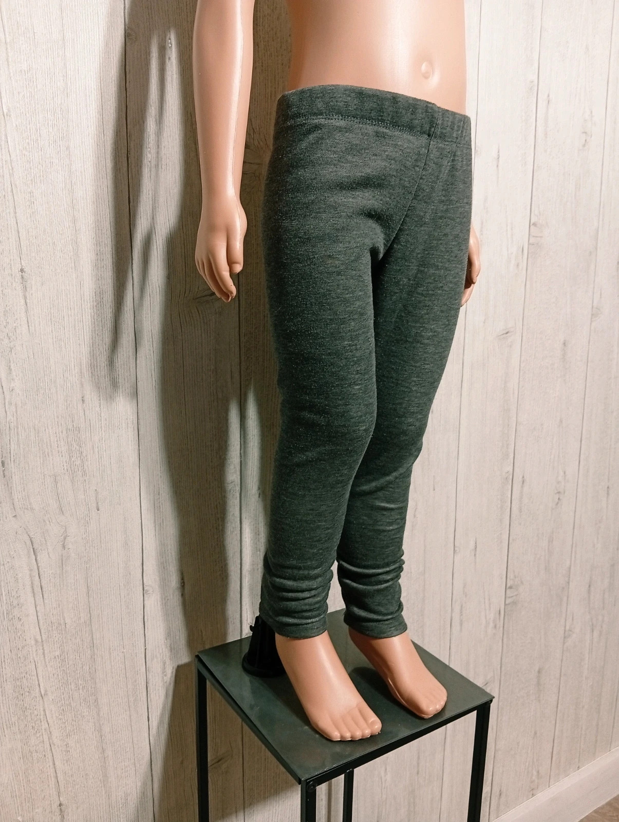 Leggins ajuster chiné de couleur gris - taille 7 ans - inextenso- couleur gris – In Extenso – taille 7 ans / 122 cm 4