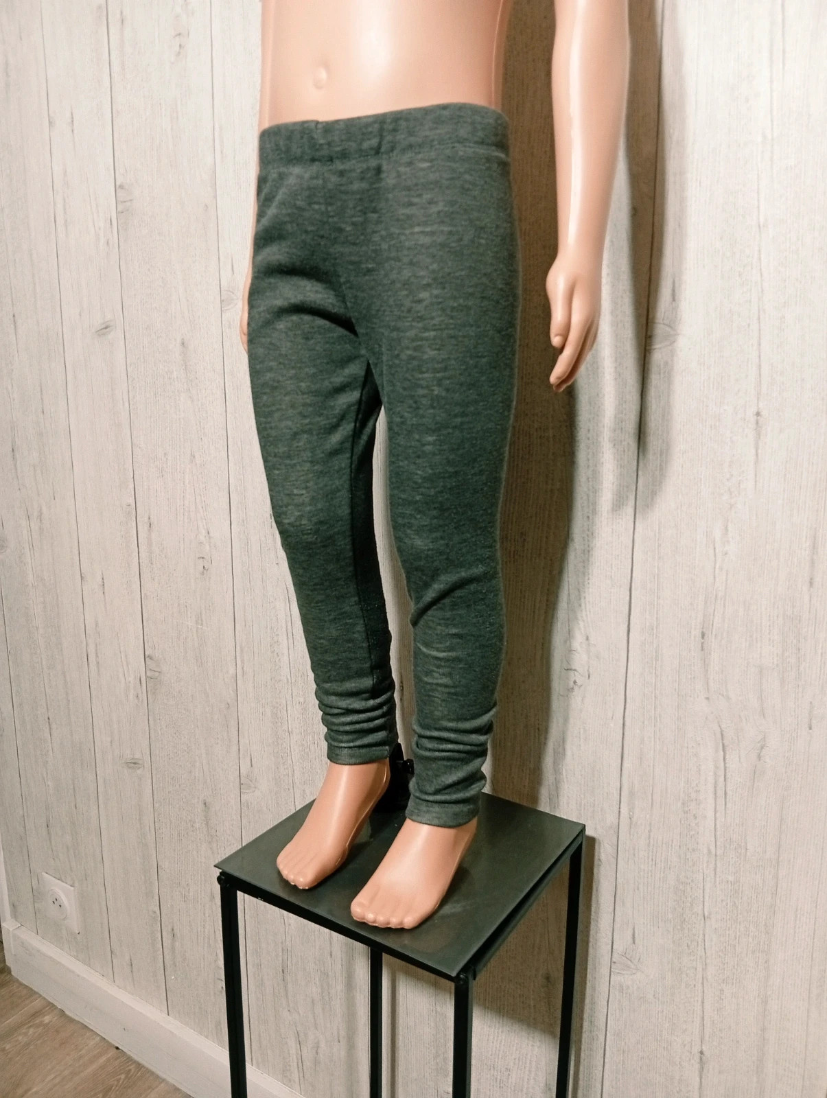 Leggins ajuster chiné de couleur gris - taille 7 ans - inextenso- couleur gris – In Extenso – taille 7 ans / 122 cm 5