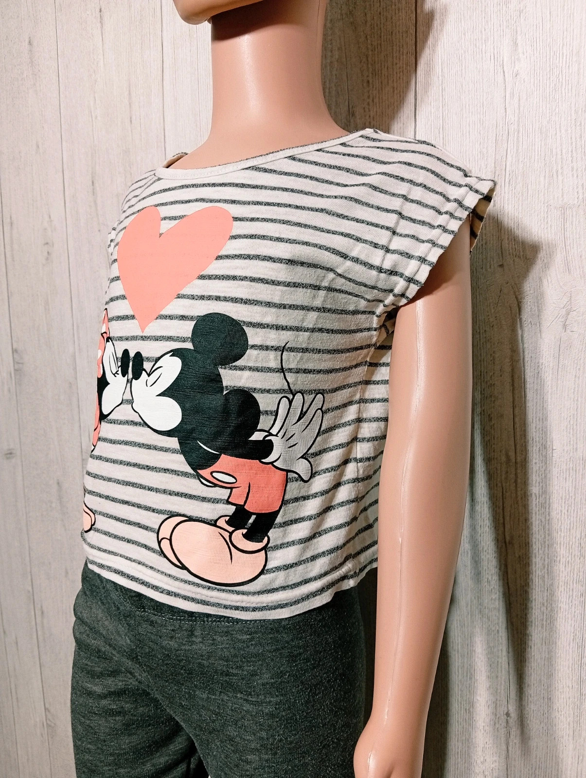 T-shirt manche courte minnie - taille 6 ans (116 cm) - Disney - couleur blanc gris multicolore – Disney – taille 6 ans / 116 cm 3