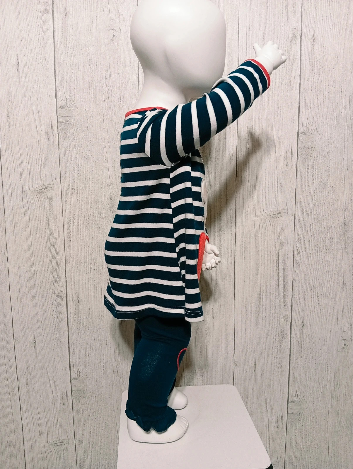 Ensemble 2 pièces fille - Taille 12 mois - Couleur marine et blanc – taille 9-12 mois / 74 cm 4