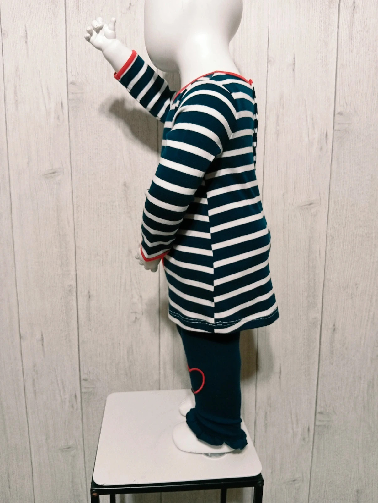 Ensemble 2 pièces fille - Taille 12 mois - Couleur marine et blanc – taille 9-12 mois / 74 cm 5