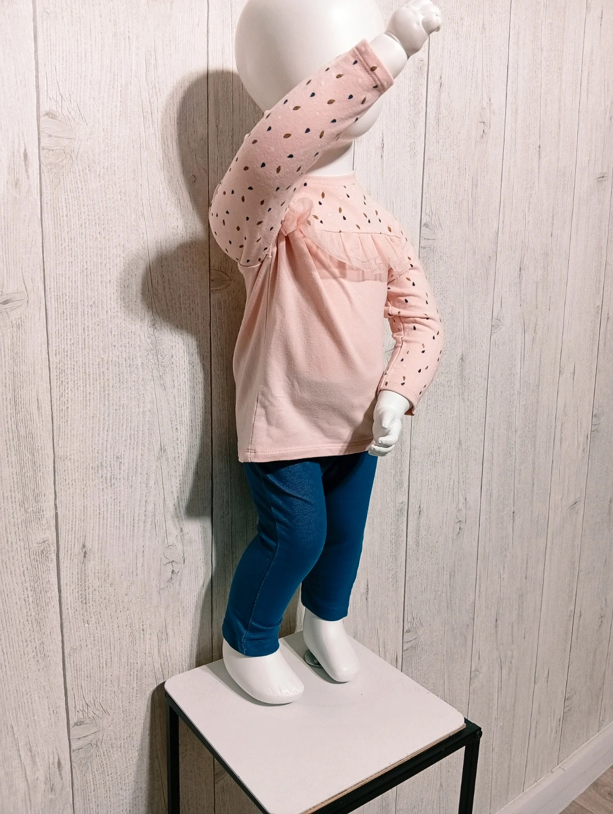 Ensemble 2 pièces fille - Taille 12 mois (74 cm) - Mes petits Cailloux - Couleur rose bleu – Mes Petits Cailloux – taille 9-12 mois / 74 cm 2