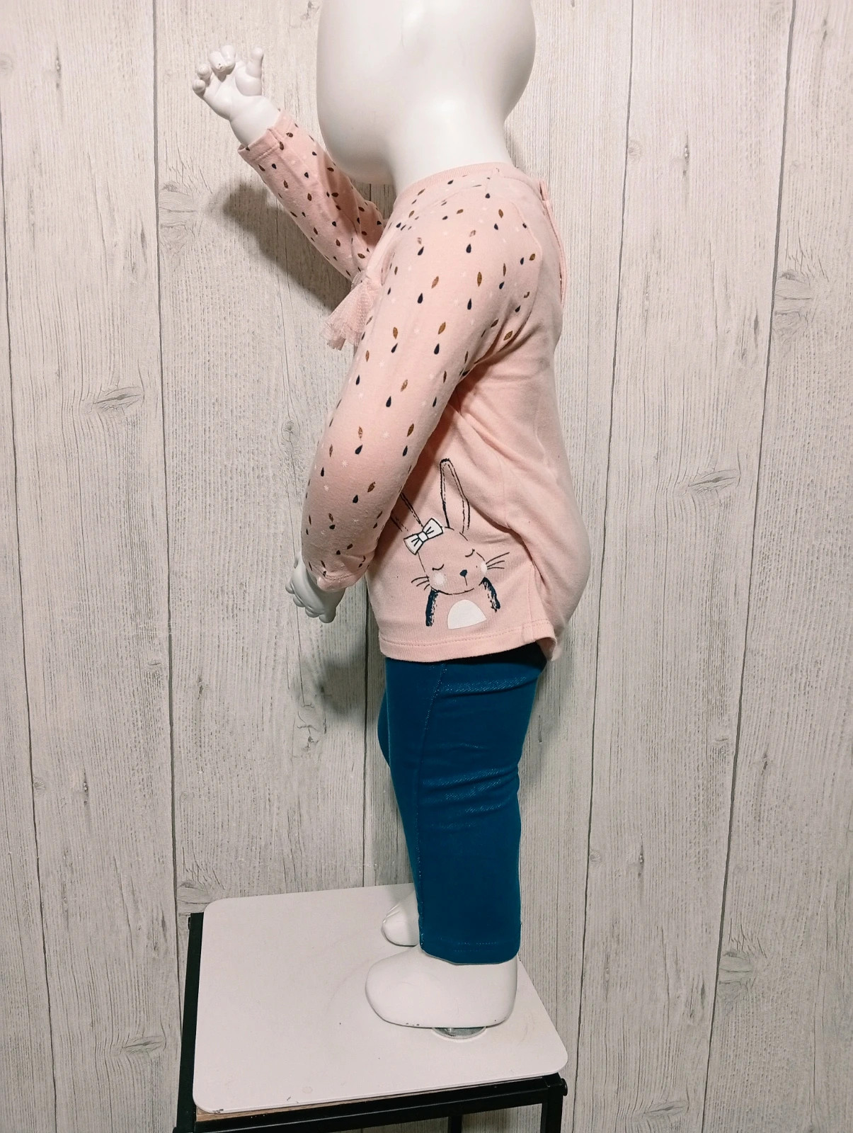 Ensemble 2 pièces fille - Taille 12 mois (74 cm) - Mes petits Cailloux - Couleur rose bleu – Mes Petits Cailloux – taille 9-12 mois / 74 cm 5
