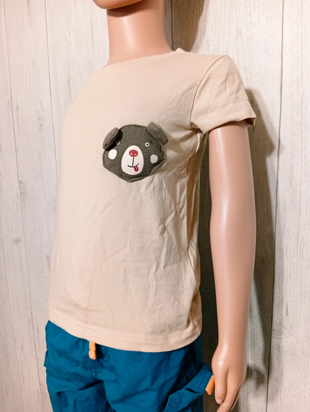 T-shirt imprimé manche courte garçon - taille 4/5 ans (104/110 cm) - aarau - couleur beige marron – Aarau – taille 4 ans / 104 cm 3