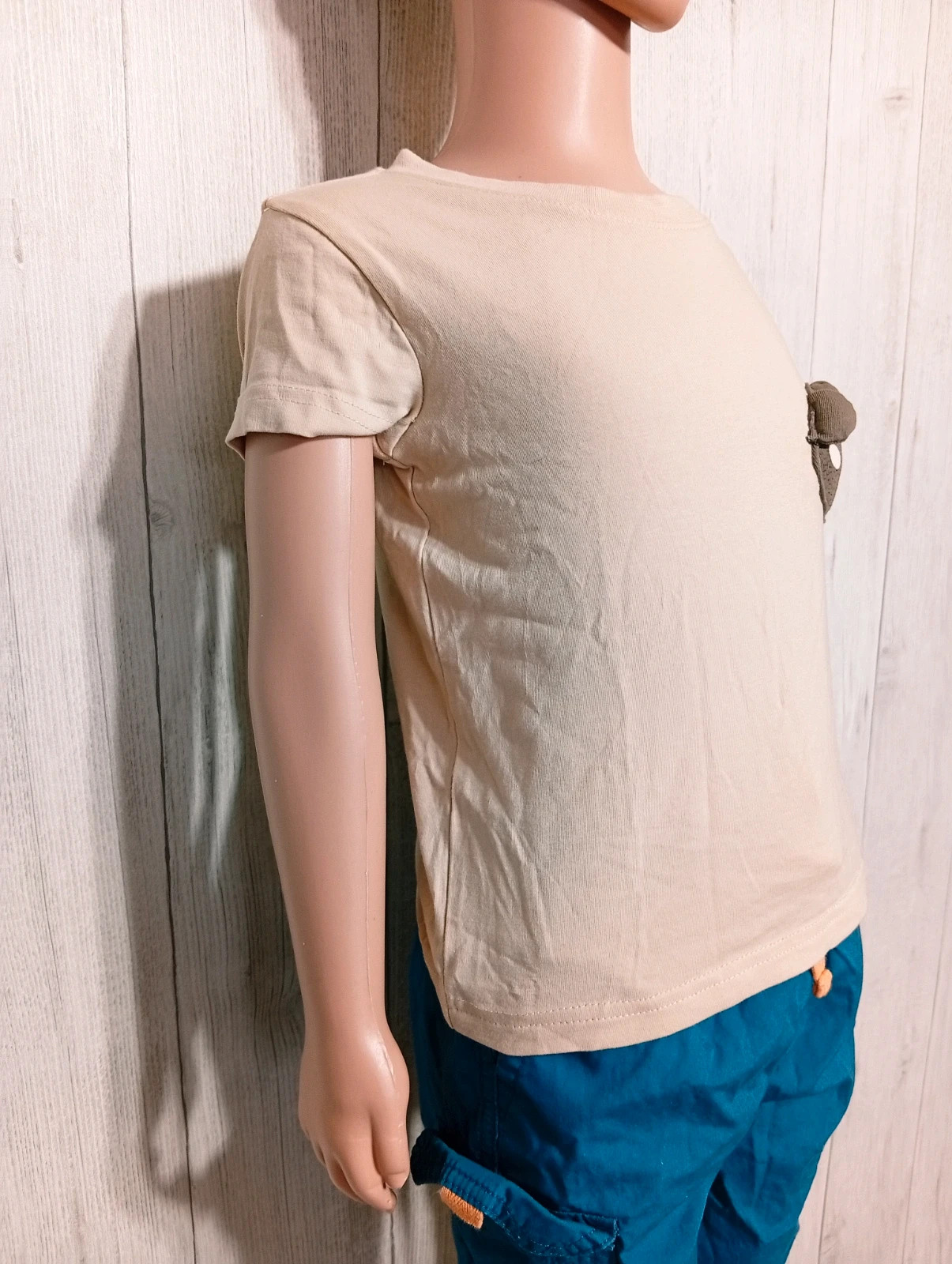 T-shirt imprimé manche courte garçon - taille 4/5 ans (104/110 cm) - aarau - couleur beige marron – Aarau – taille 4 ans / 104 cm 2