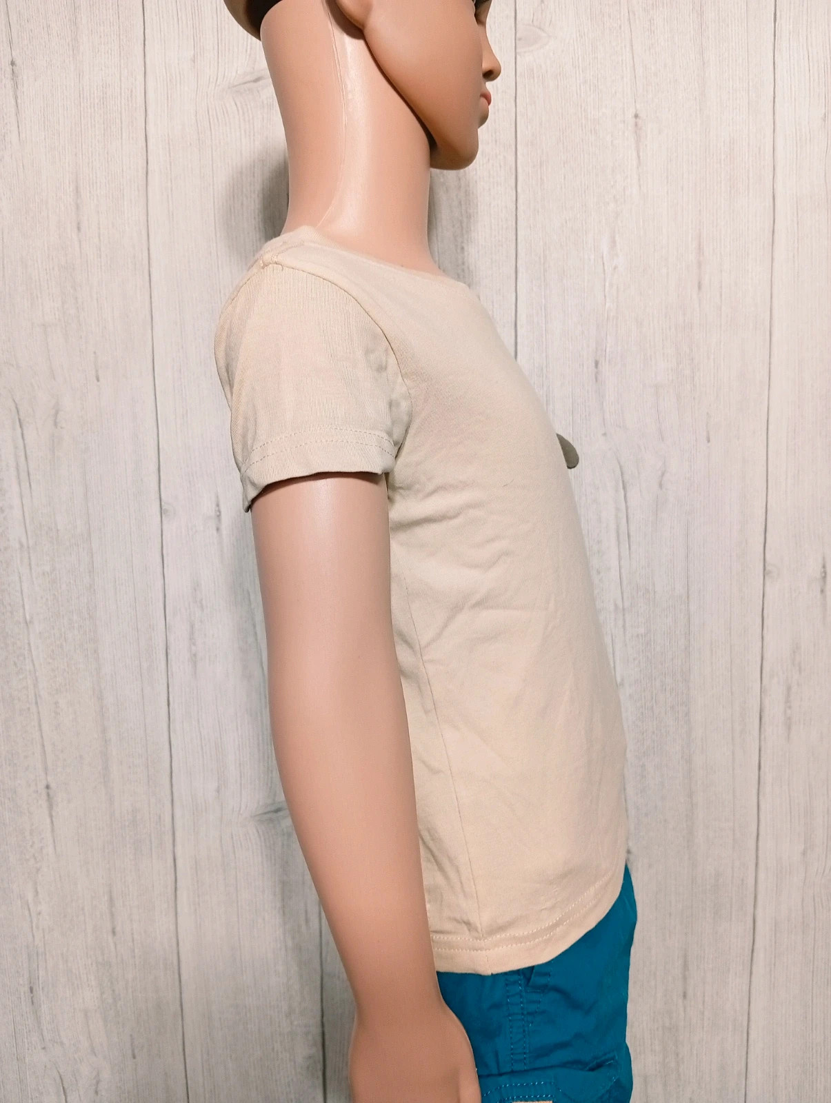 T-shirt imprimé manche courte garçon - taille 4/5 ans (104/110 cm) - aarau - couleur beige marron – Aarau – taille 4 ans / 104 cm 4