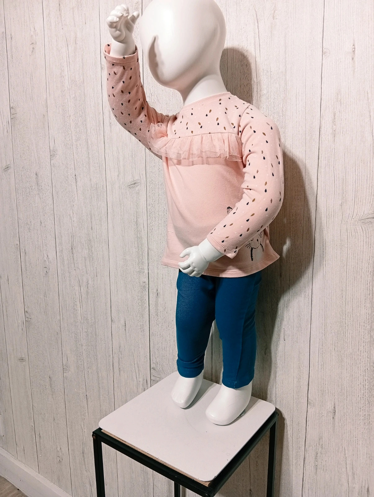 Ensemble 2 pièces fille - Taille 12 mois (74 cm) - Mes petits Cailloux - Couleur rose bleu – Mes Petits Cailloux – taille 9-12 mois / 74 cm 3