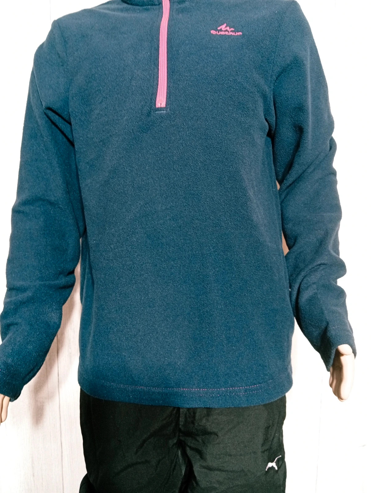 Pull polaire fille- taille 10/11 ans (141/150 cm) - quechua - couleur marine et fushia – Quechua – taille 10 ans / 140 cm 3