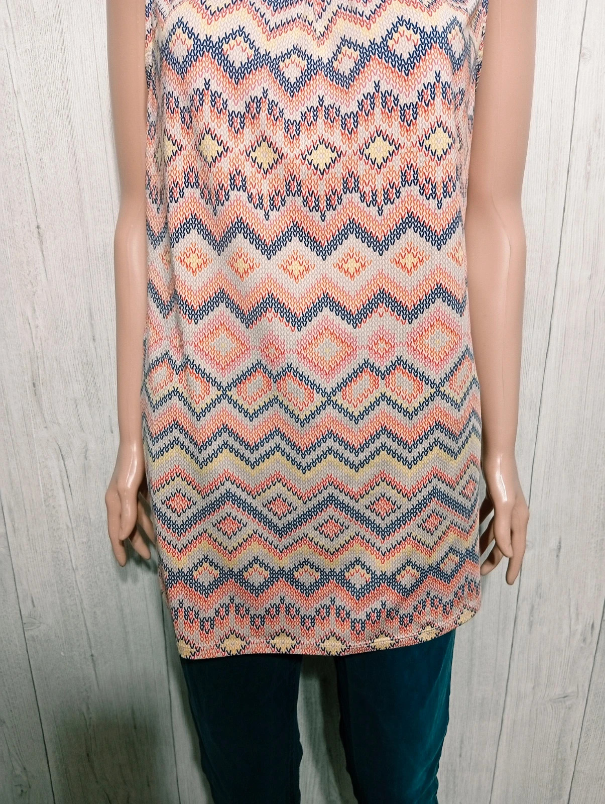 Blouse sans manche au motif géométrique femme- taille XL/42 - Mosquitos- couleur multicolore – Mosquitos – taille XL / 42 / 14 3