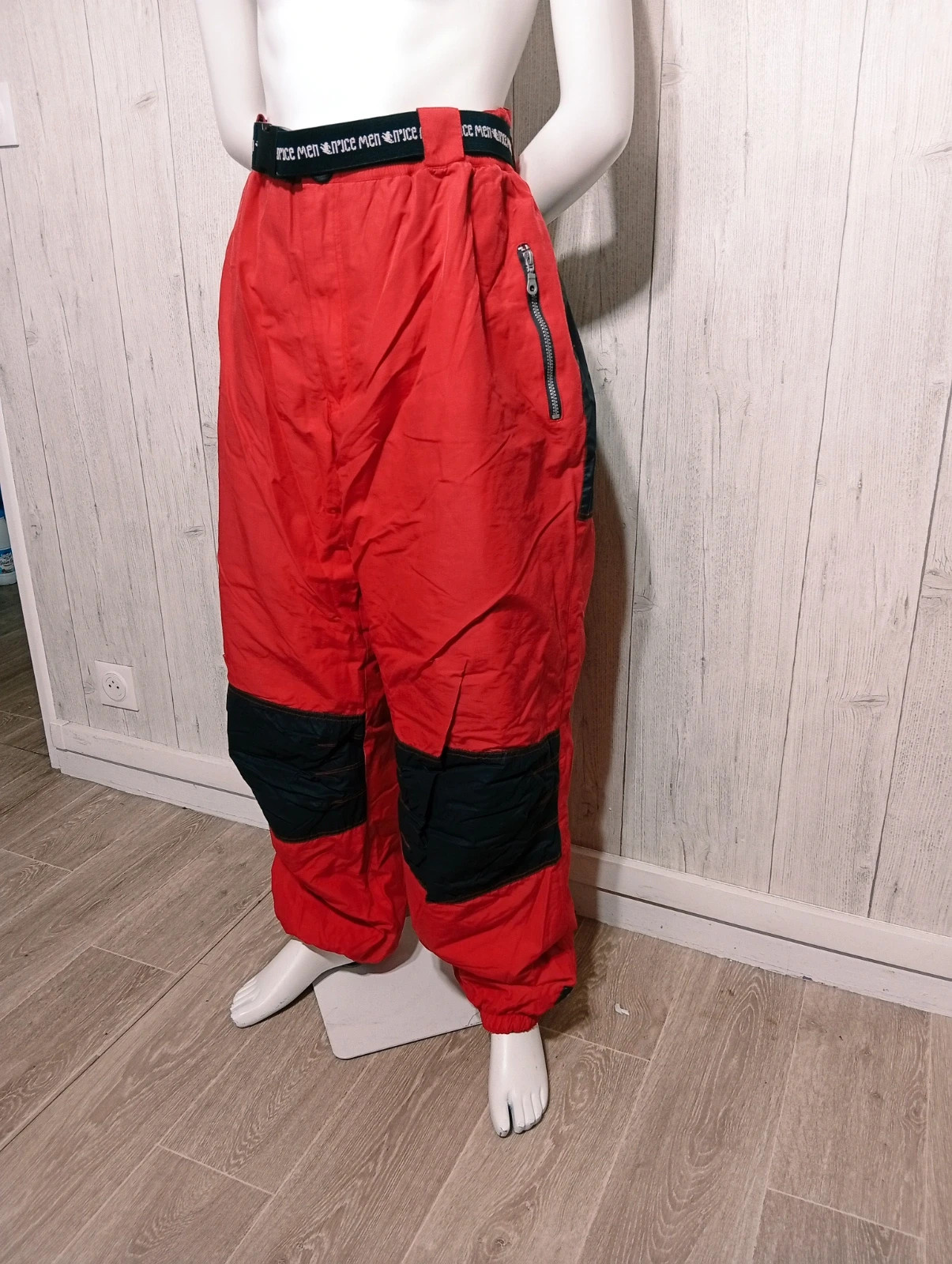 Pantalon de ski homme - Taille XXL/44 - ykk- couleur rouge et noir – YKK – taille XXL 5