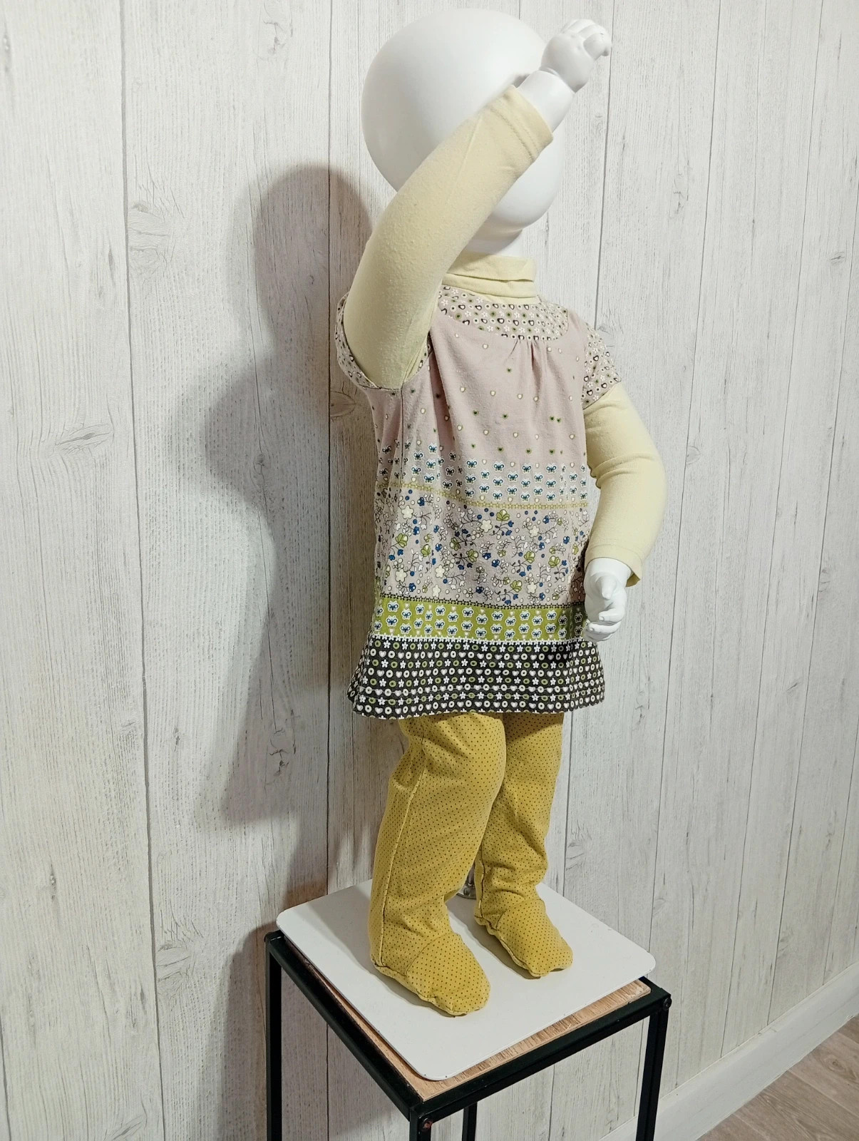 Ensemble 2 pieces fille - taille 12mois (74 cm) - du pareil au même - couleur menthe marron – Du Pareil au Même – taille 9-12 mois / 74 cm 4