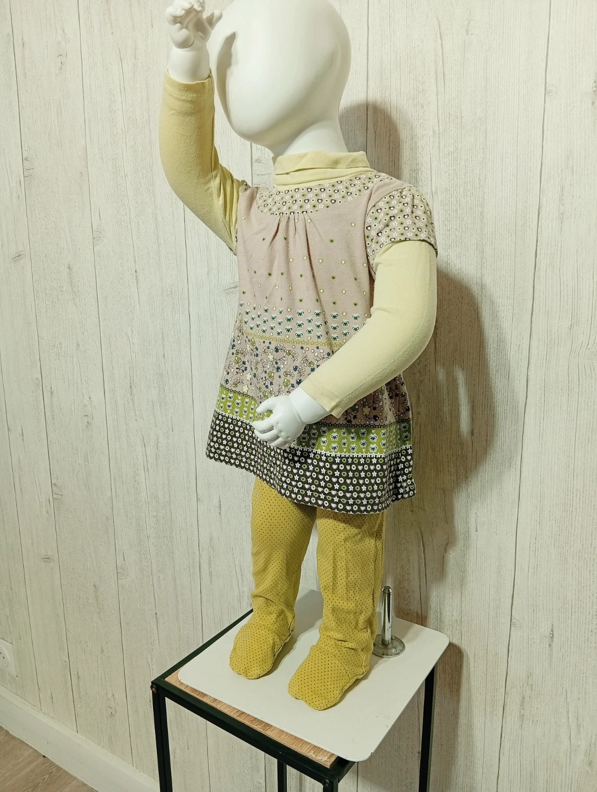 Ensemble 2 pieces fille - taille 12mois (74 cm) - du pareil au même - couleur menthe marron – Du Pareil au Même – taille 9-12 mois / 74 cm 5