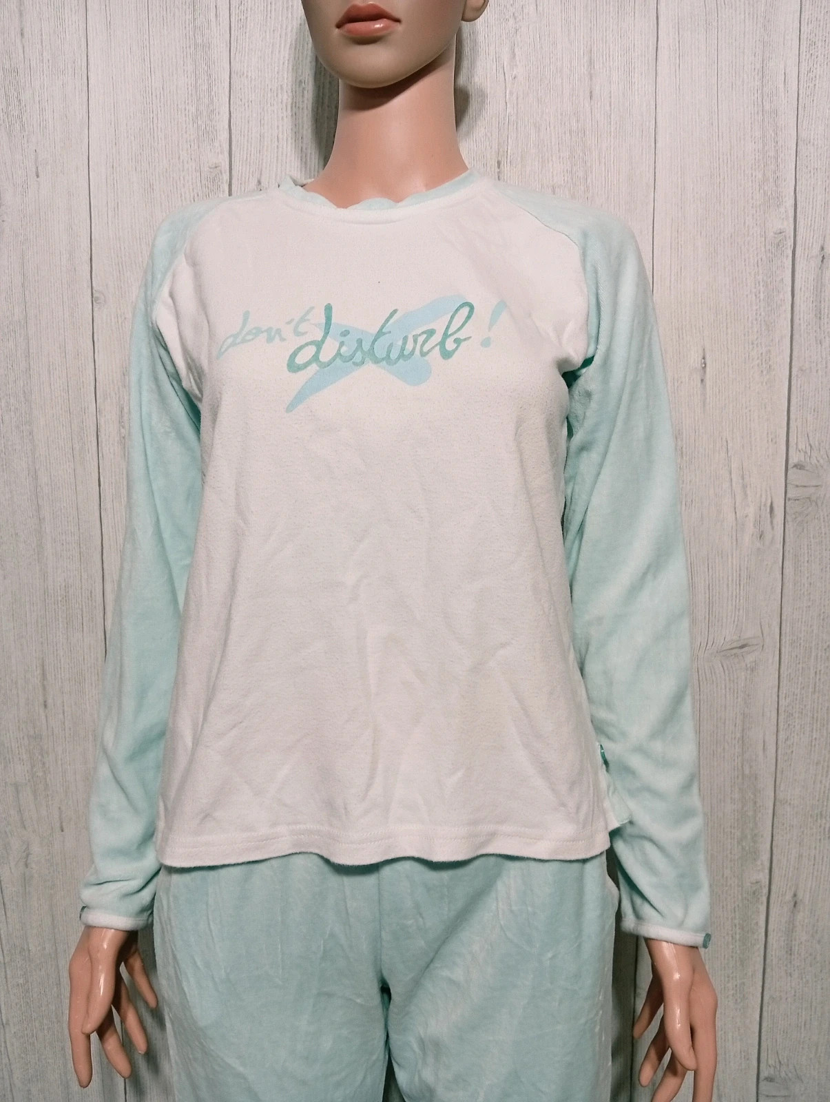 Ensemble de pyjama 2 pièces femme- taille M/38 - etam - couleur bleu clair et blanc – Etam – taille M / 38 / 10 2
