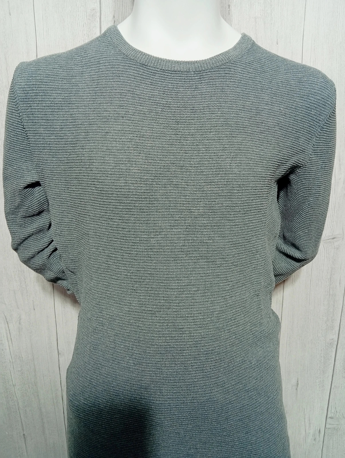 Pull ras de cou a rayure homme - taille S/36 - Kiabi - couleur gris – Kiabi – taille S 2