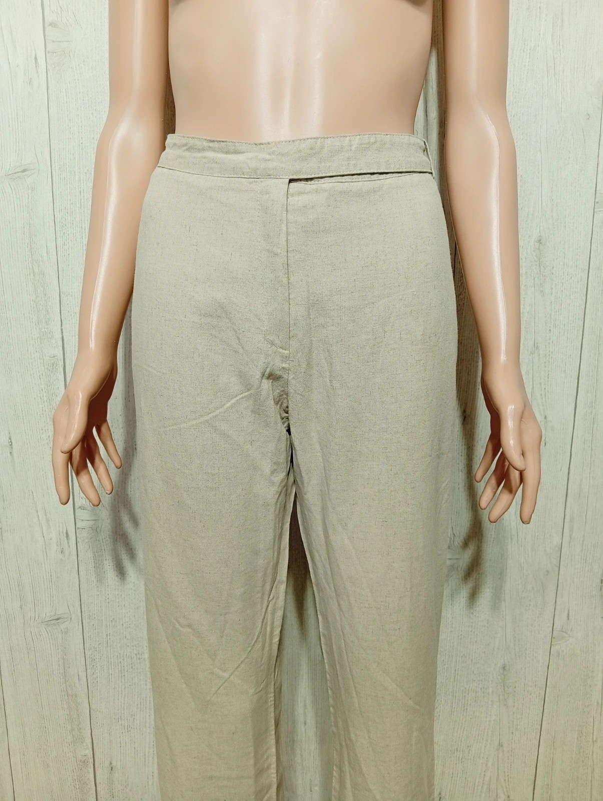 Pantalon a jambes larges femme - taille XL/42 - La city - couleur beige – La City – taille XL / 42 / 14 2