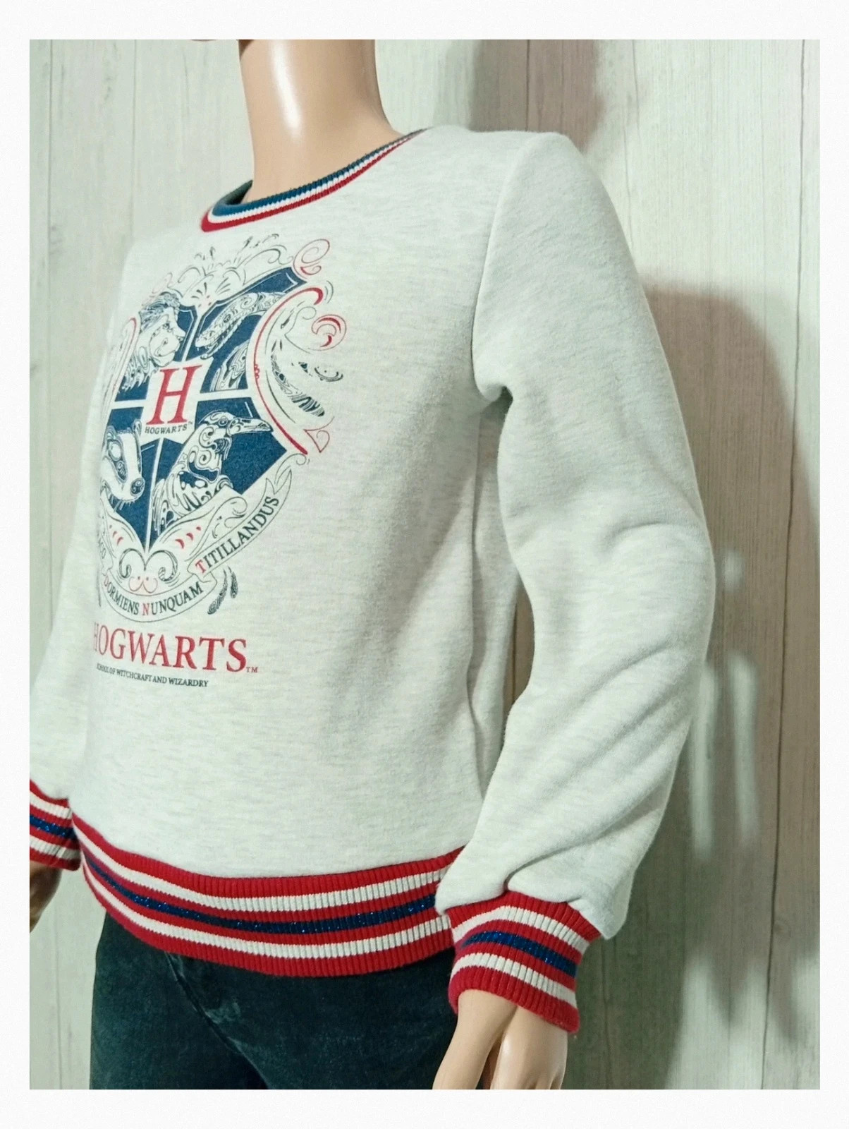 Sweat imprimé harry potter fille - taille 8 ans - harry potter - couleur gris rouge blanc marine – Harry Potter – taille 8 ans / 128 cm 5