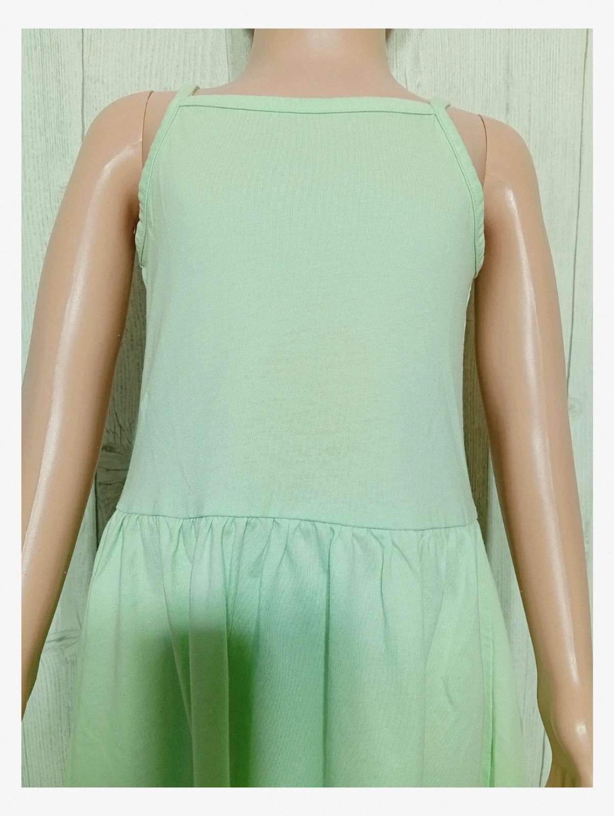 Robe fille -taille 5 ans (110/116 cm) - zeeman - couleur menthe – Zeeman – taille 5 ans / 110 cm 2