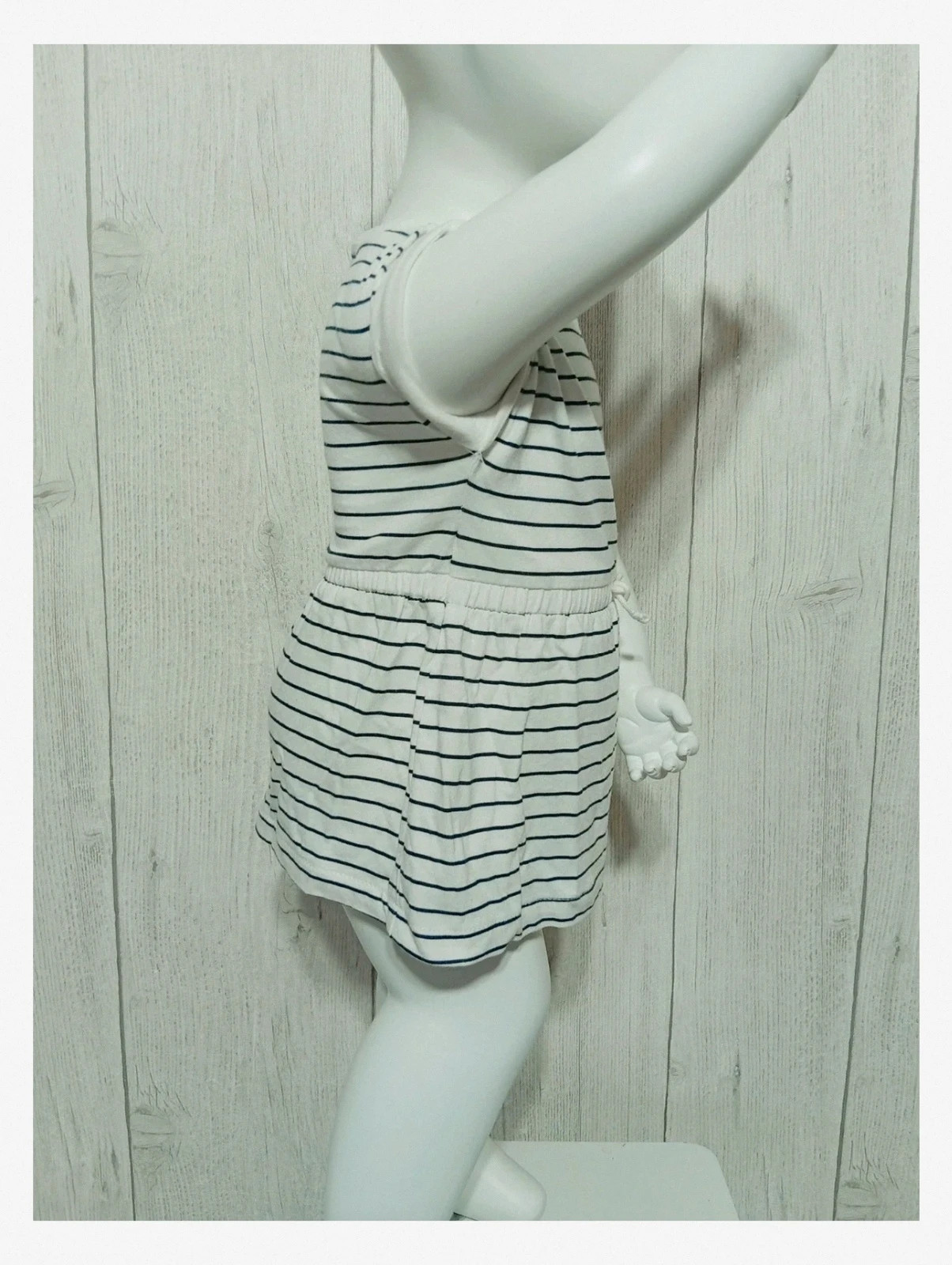 Robe fille - taille 3 mois (60 cm) - Kiabi - couleur blanc et marine – Kiabi – taille 3-6 mois / 62 cm 4