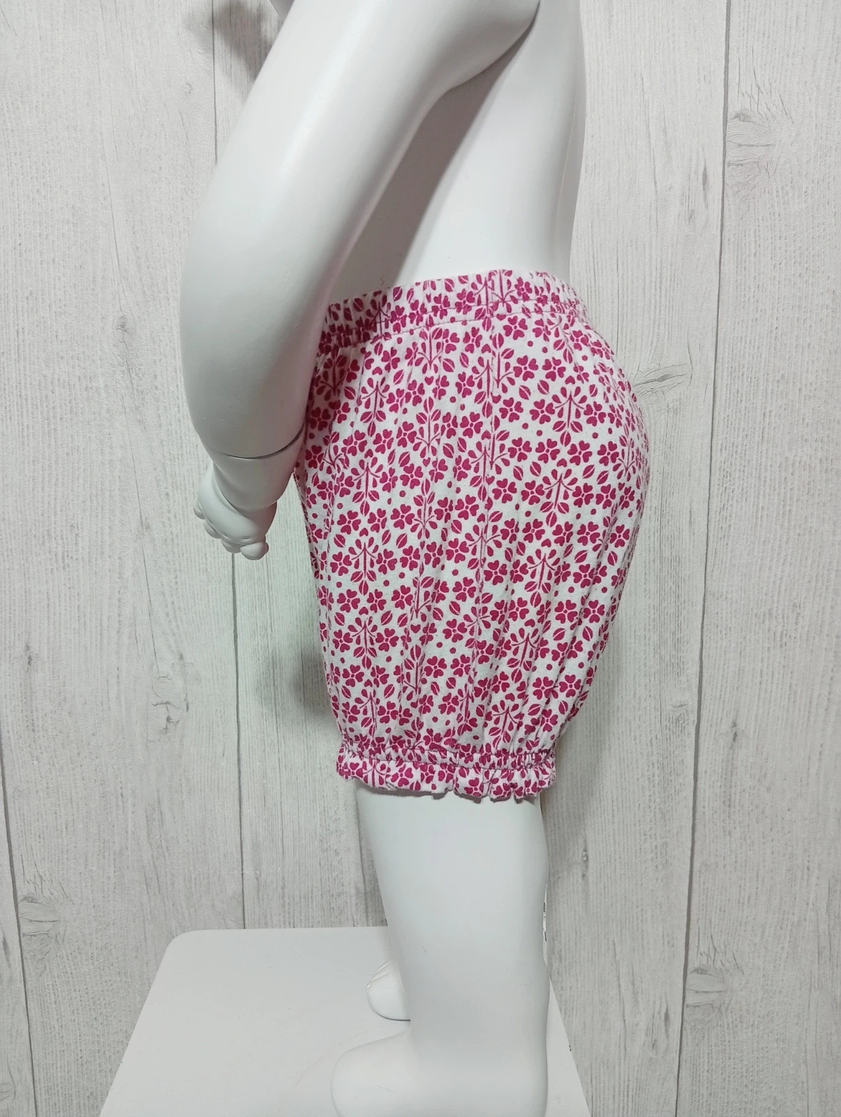Bloomer fille en tissus rose imprimé floral - taille 18 mois - couleur fushia blanc – taille 12-18 mois / 80 cm 5