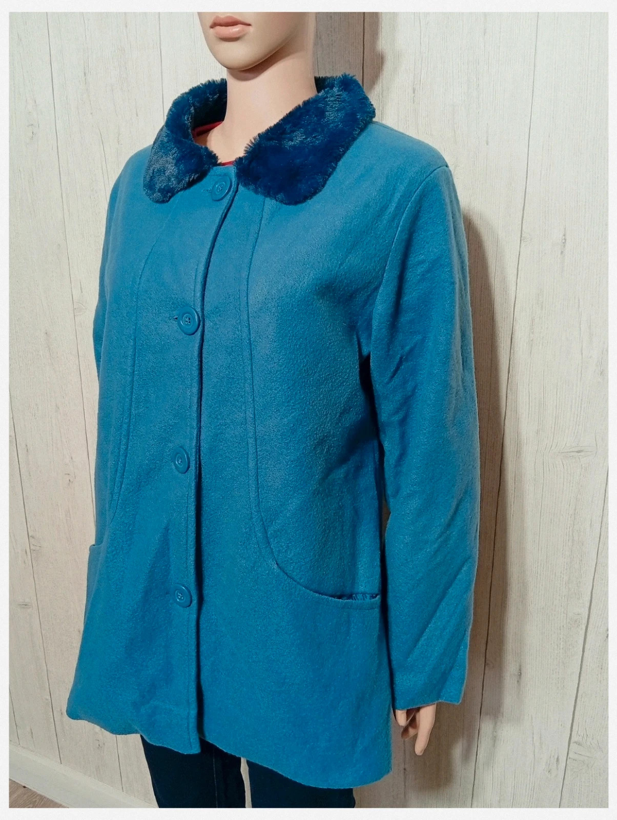 Manteau femme - taille XL/42 - Gabriella vicenza - couleur bleu – gabriella vicenza – taille XL / 42 / 14 5