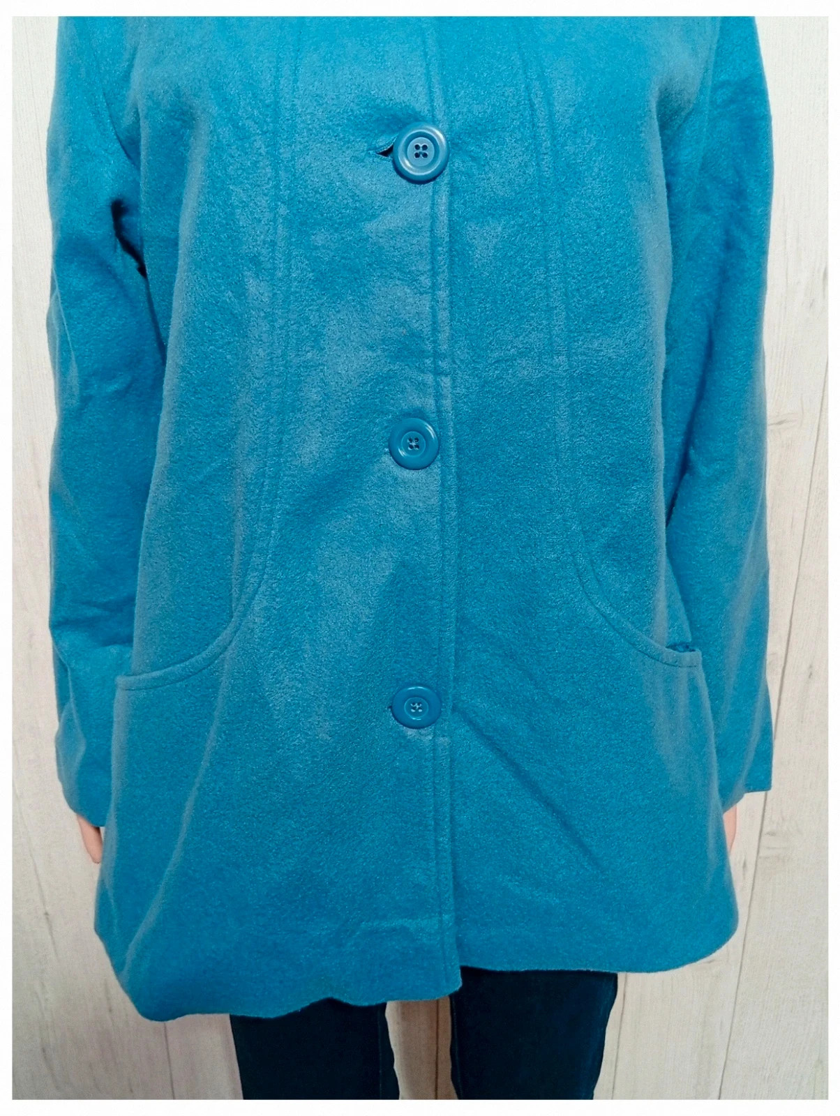 Manteau femme - taille XL/42 - Gabriella vicenza - couleur bleu – gabriella vicenza – taille XL / 42 / 14 3