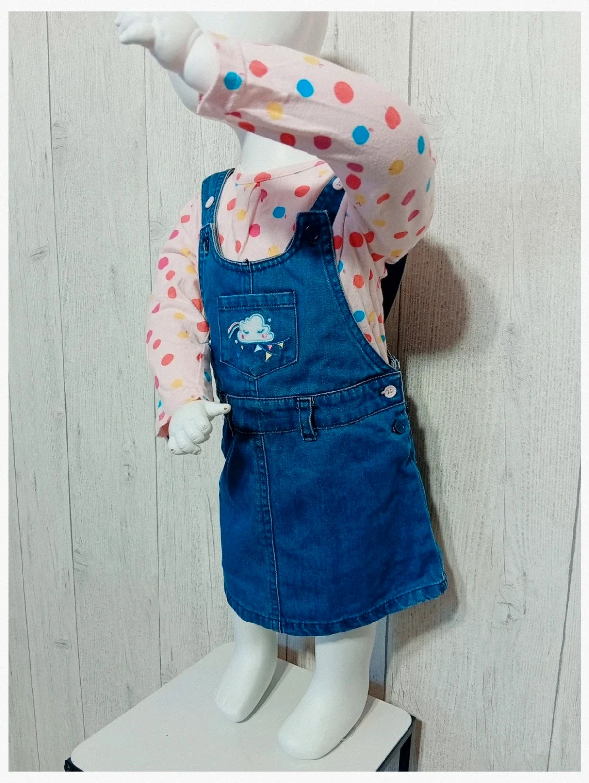 Ensemble 2 pieces fille - taille 18 mois (81 cm) - pommette - couleur marine rose multicolore – Pommette – taille 12-18 mois / 80 cm 5