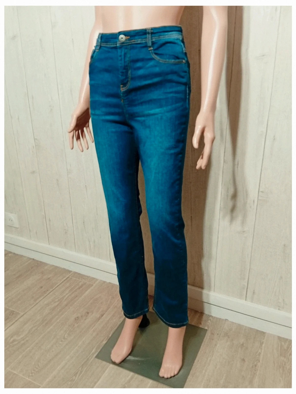 Jeans regular fille - taille 14 ans (158 cm) - vertbaudet - couleur marine – Vertbaudet – taille 14 ans / 164 cm 5
