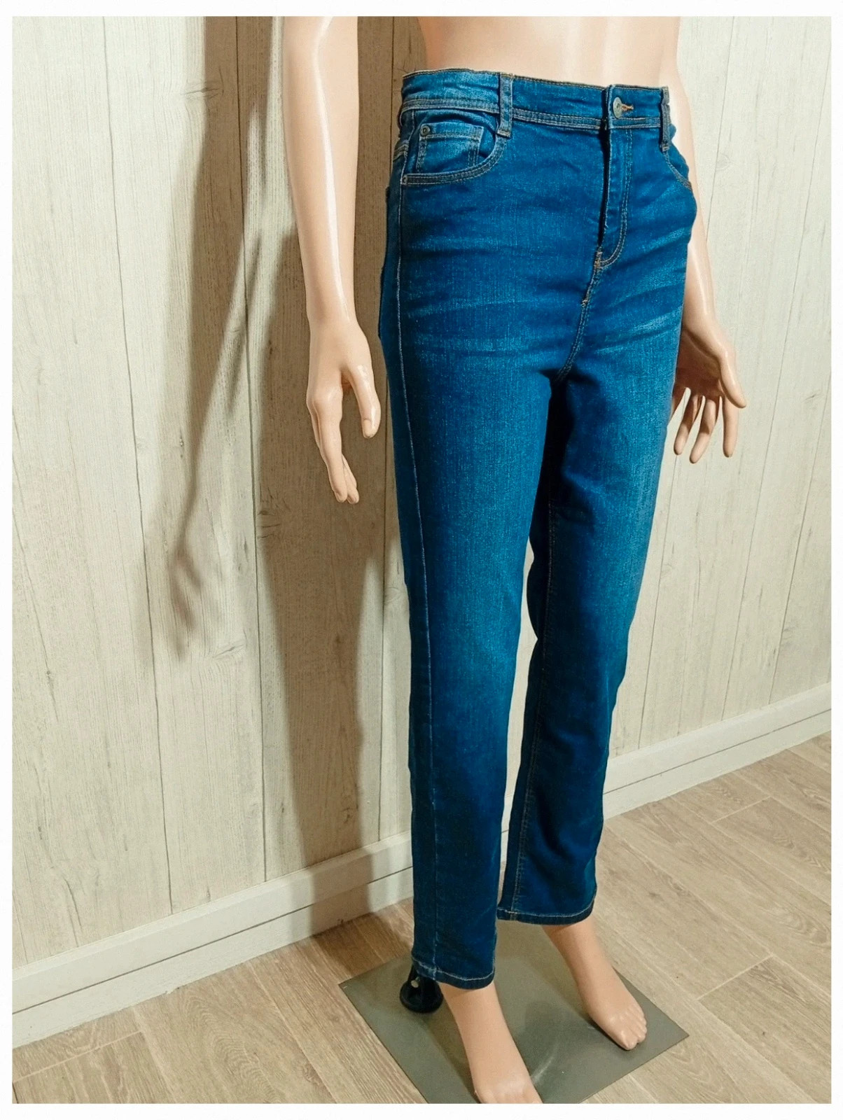 Jeans regular fille - taille 14 ans (158 cm) - vertbaudet - couleur marine – Vertbaudet – taille 14 ans / 164 cm 4