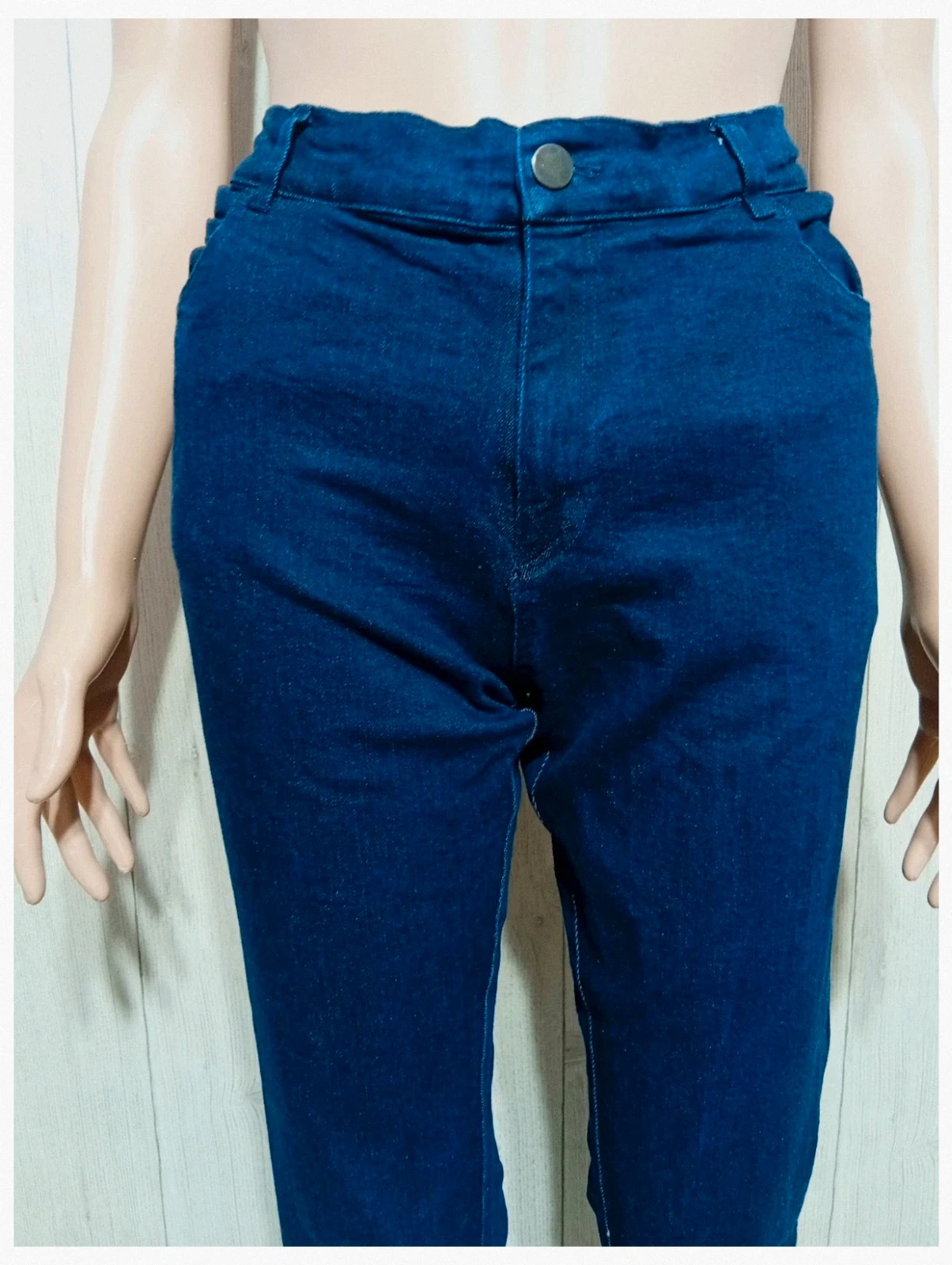Jeans femme - taille XL/42 - la croissanterie - couleur marine – la croissanterie – taille XL / 42 / 14 2