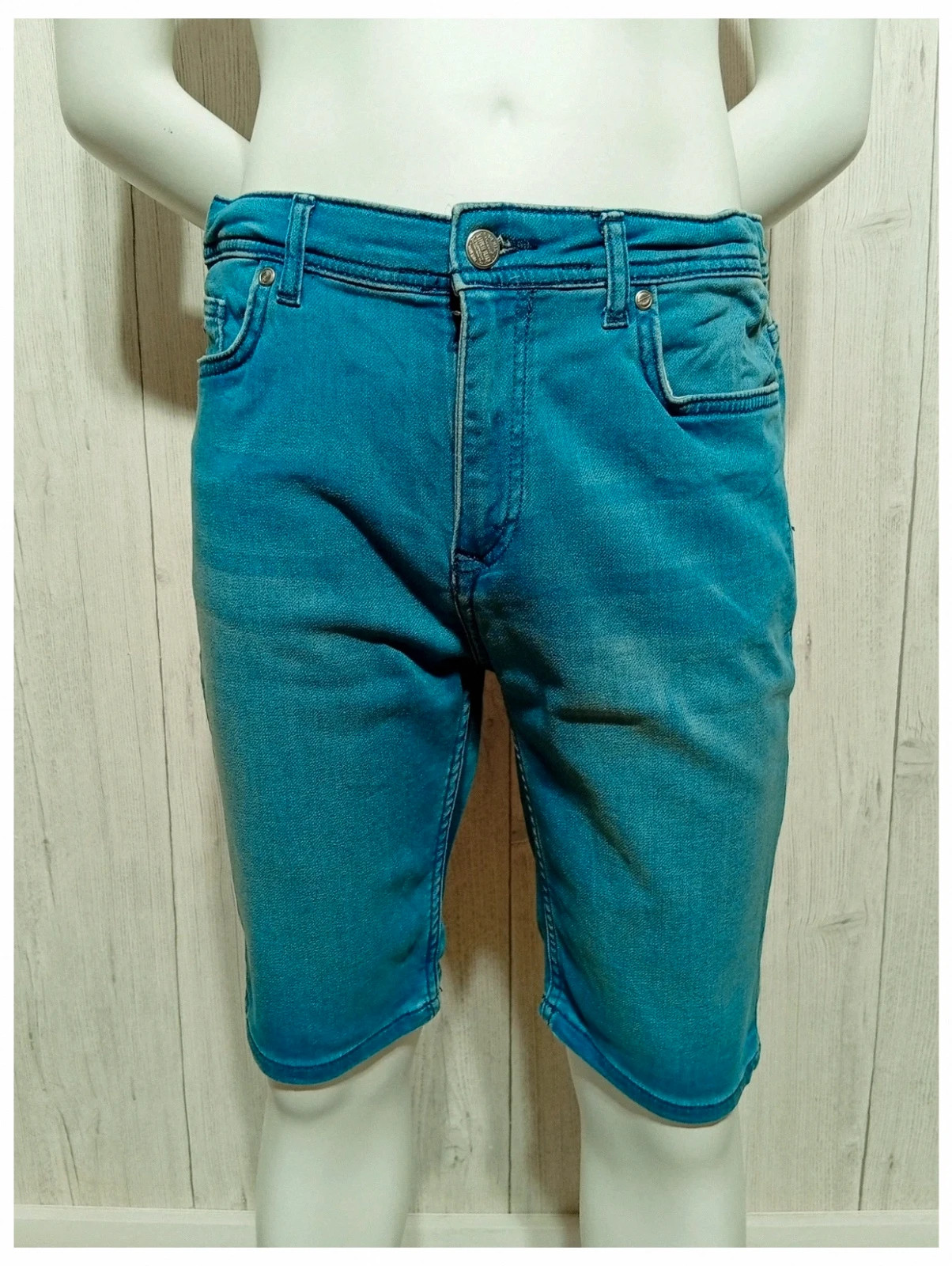 bermuda en jeans regular - taille 16 ans - kaporal - couleur bleu