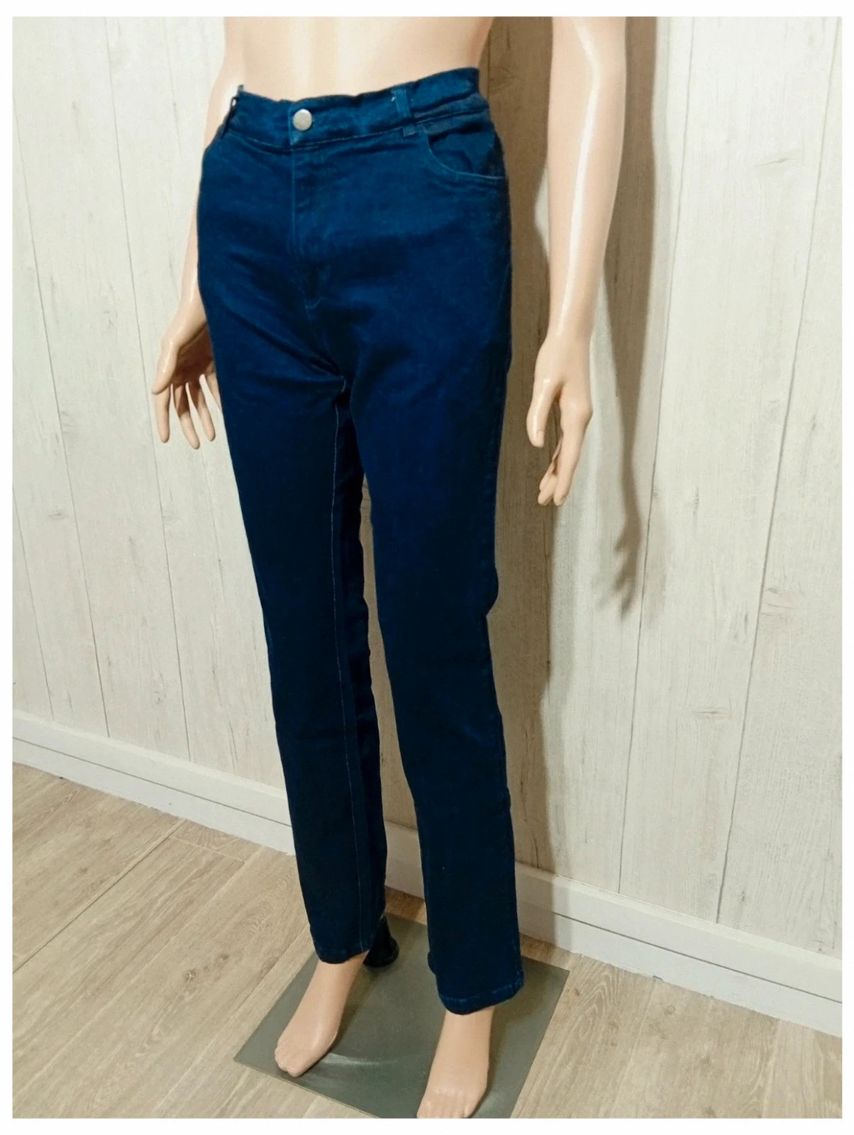Jeans femme - taille XL/42 - la croissanterie - couleur marine – la croissanterie – taille XL / 42 / 14 5