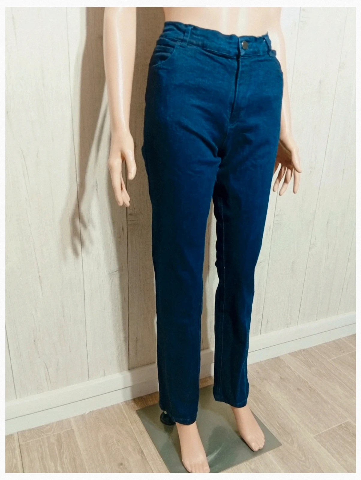 Jeans femme - taille XL/42 - la croissanterie - couleur marine – la croissanterie – taille XL / 42 / 14 4