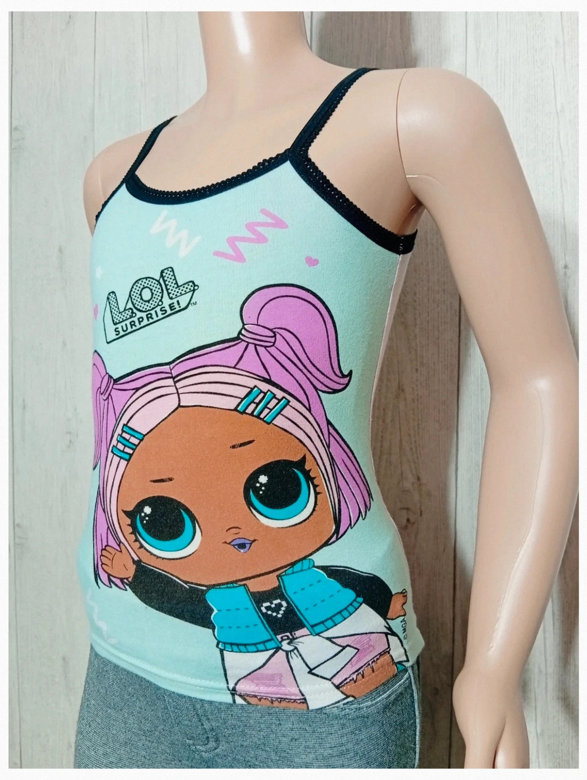 Débardeur imprimé lol surprise fille- taille 7 ans (122/128 cm) - couleur menthe multicolore – L.O.L. Surprise – taille 7 ans / 122 cm 5