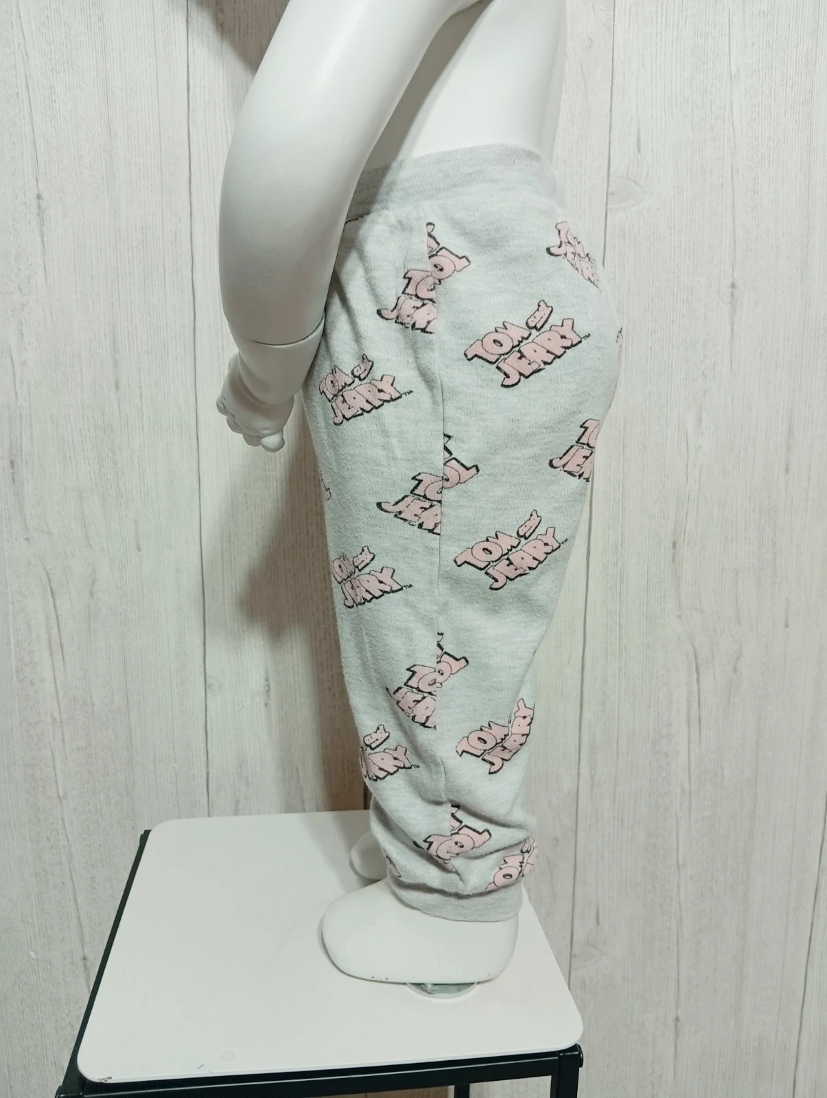 Pantalon fille -taille 18 mois (68/86 cm)- tom et jerry - zeeman - couleur gris et rose – Zeeman – taille 12-18 mois / 80 cm 5