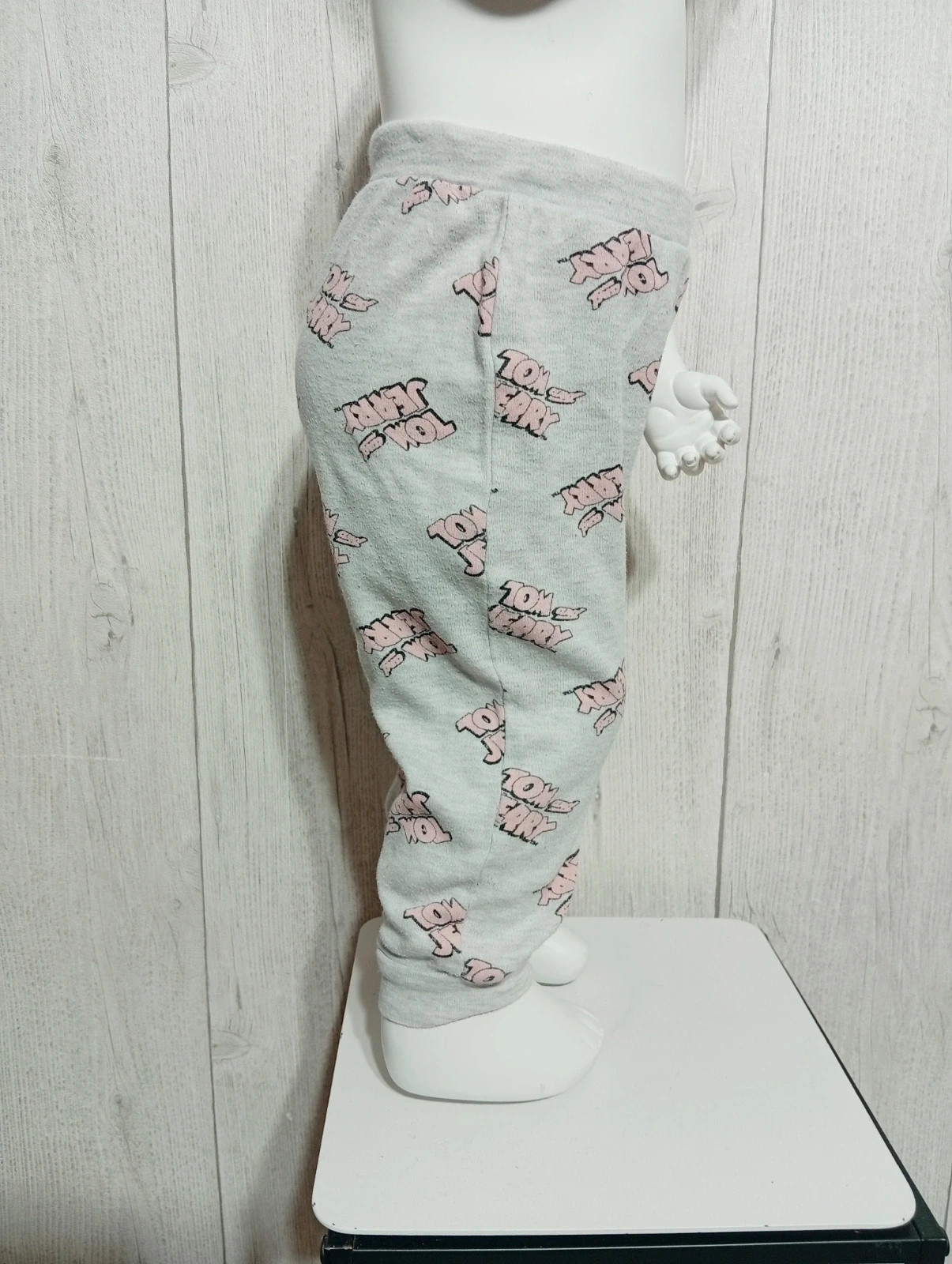 Pantalon fille -taille 18 mois (68/86 cm)- tom et jerry - zeeman - couleur gris et rose – Zeeman – taille 12-18 mois / 80 cm 4