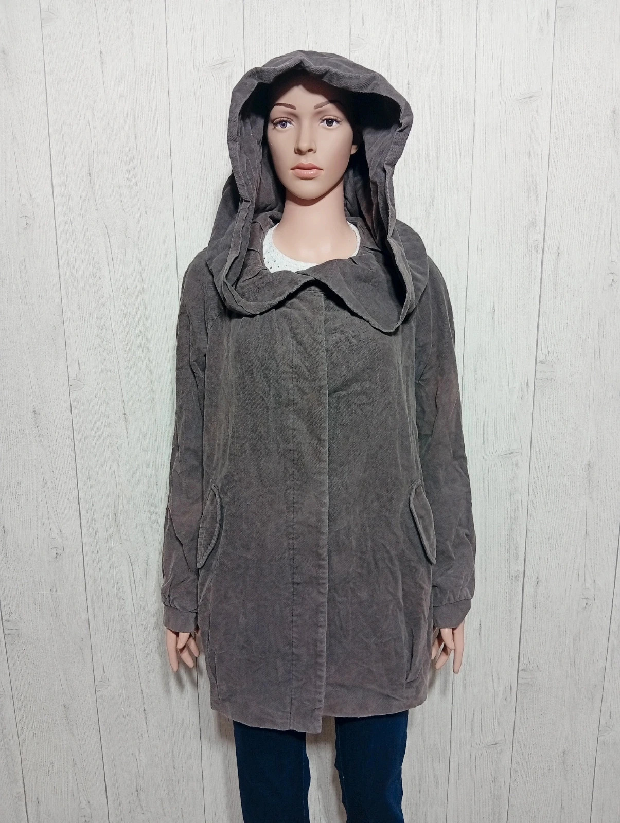 Poas a capuche femme - taille M/38 - promod - couleur gris