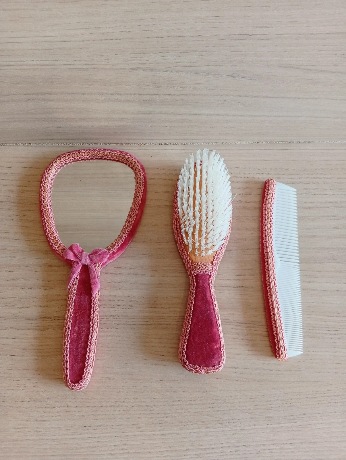 Accesoires de coiffure vintage de couleur rose 2