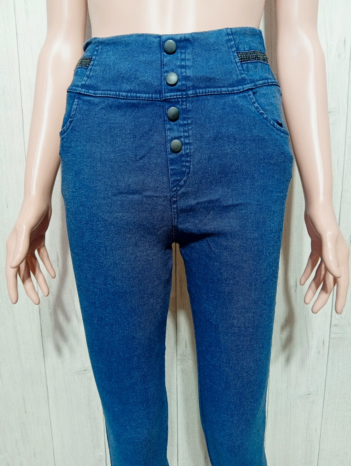 Jeans skinny femme - taille XL/42 - couleur marine – taille XL / 42 / 14 2