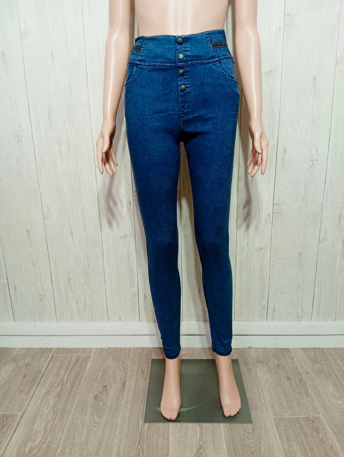 Jeans skinny femme - taille XL/42 - couleur marine – taille XL / 42 / 14