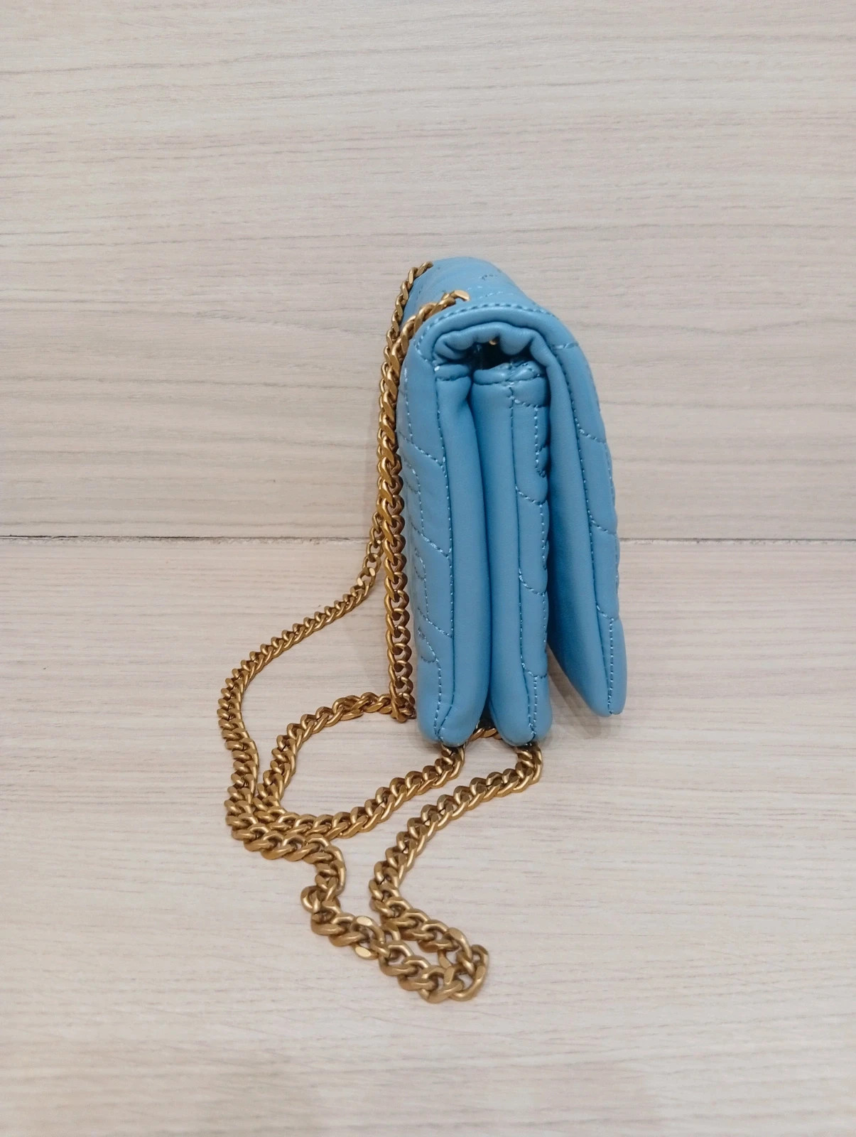Sac a bandoulière matelasse femme -zara-q couleur bleu clair – Zara 4