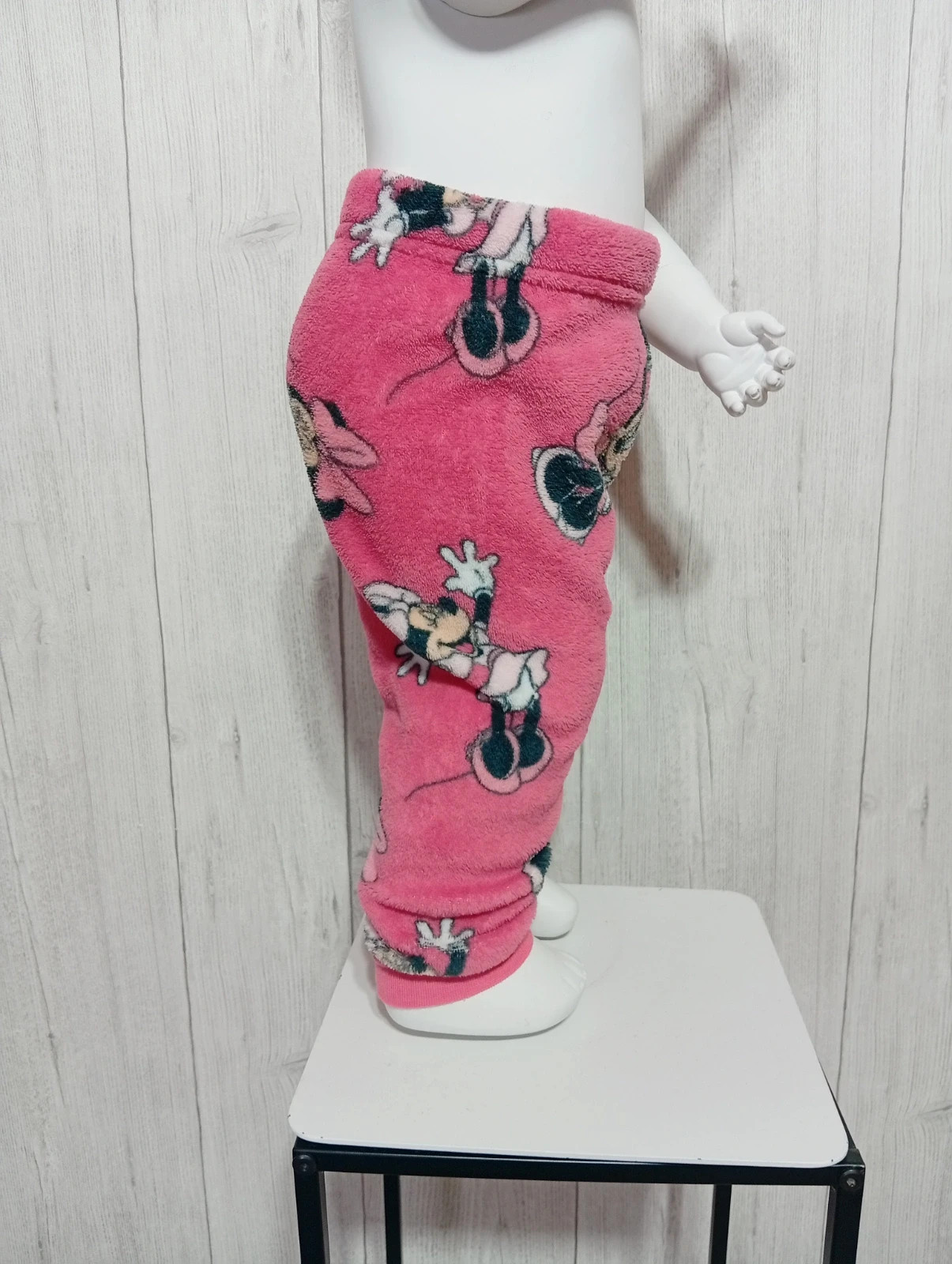 Pantalon polaire minnie disney - taille 9/12 mois (80 cm)-disney-couleir fushia noir – Disney – taille 12-18 mois / 80 cm 4