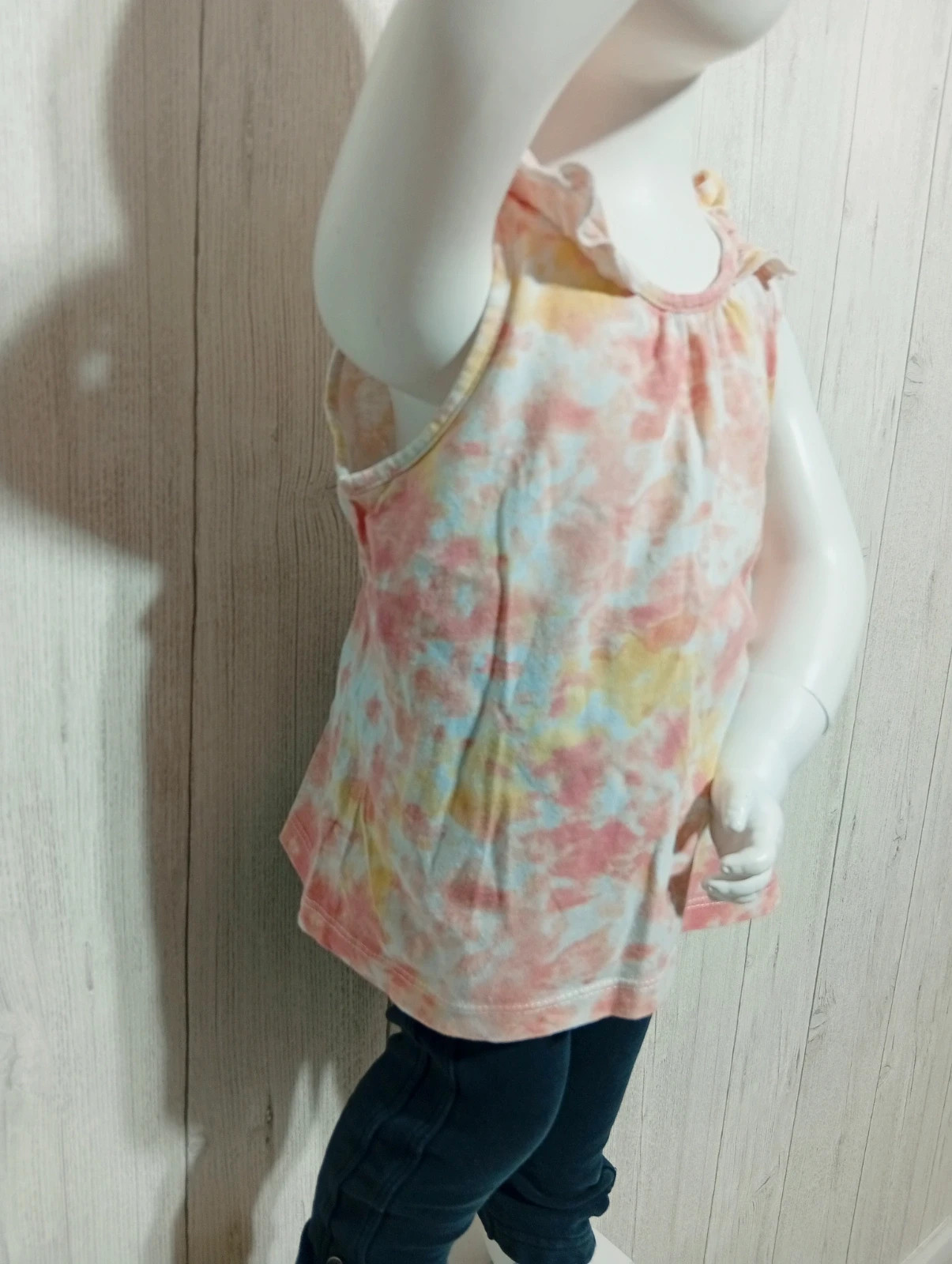 T-shirt imprimé manche courte fille+ taille 3 ans (96 cm) - creeks - couleur rose blanc jaune – Creeks – taille 3 ans / 98 cm 2