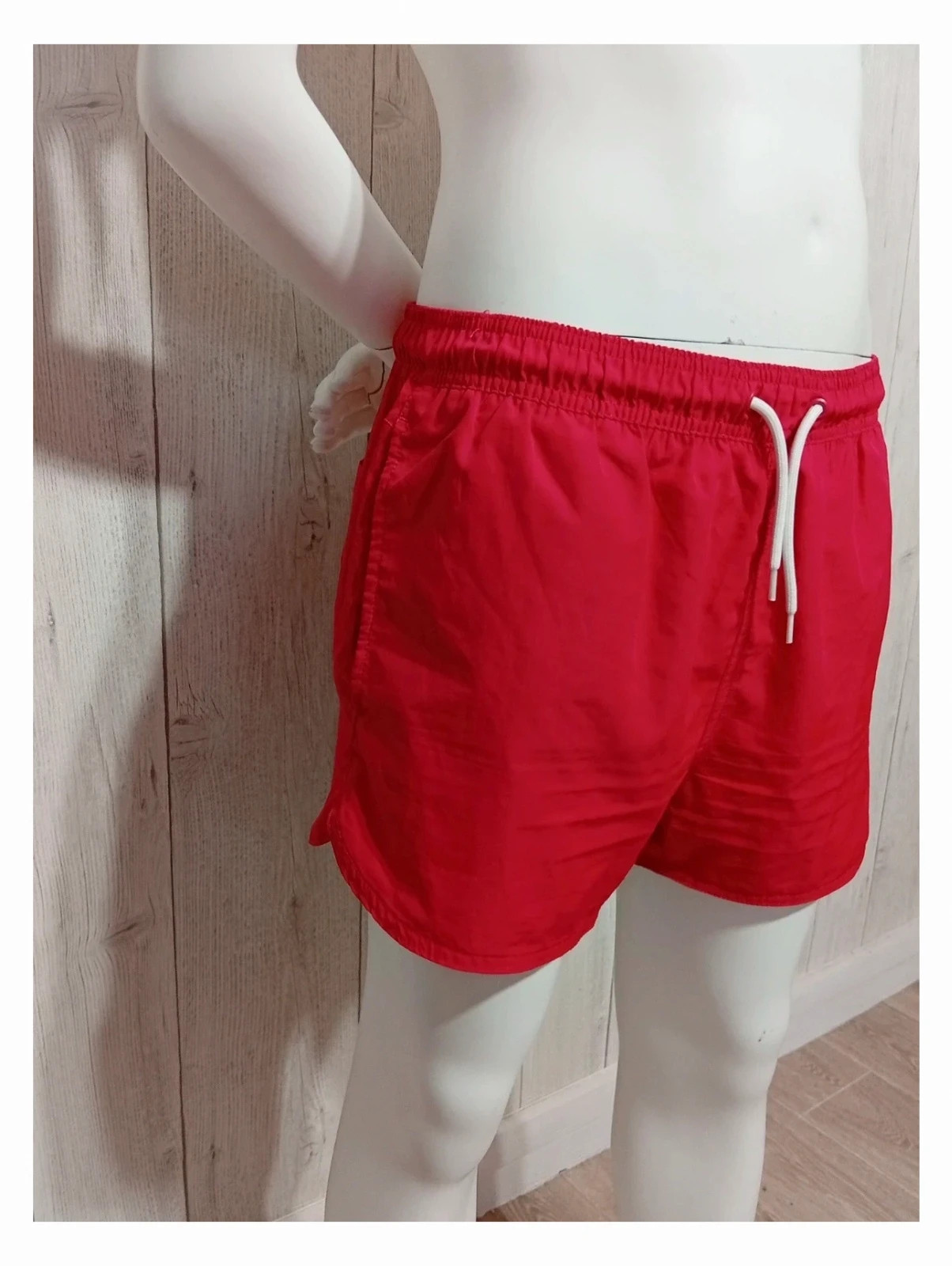 Short de bain homme - taille M/38 - bershka - couleur rouge – Bershka – taille M 2