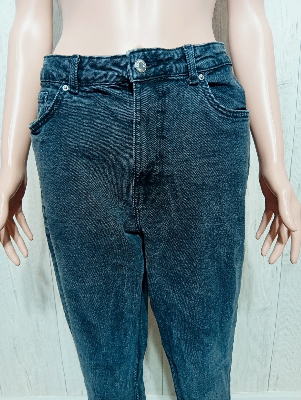 Jeans taille haute femme - taille XL/42 - primark - couleur gris noir – Primark – taille XL / 42 / 14 2