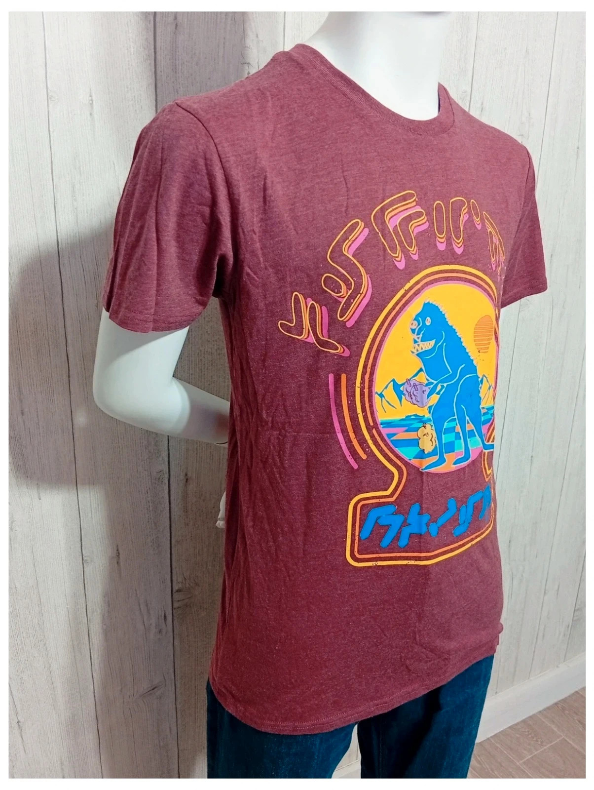 T-shirt imprimé manche courte - taille S/36- Marvel - couleur bordeaux multicolore- neuf – Marvel – taille S 4
