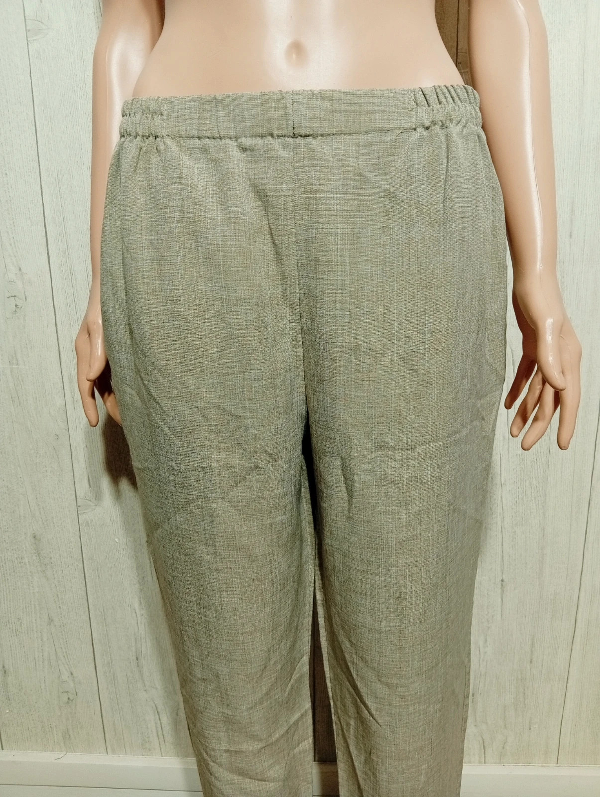 Pantalon femme - taille XL/42 -sans marque - couleur beige – taille XL / 42 / 14 2