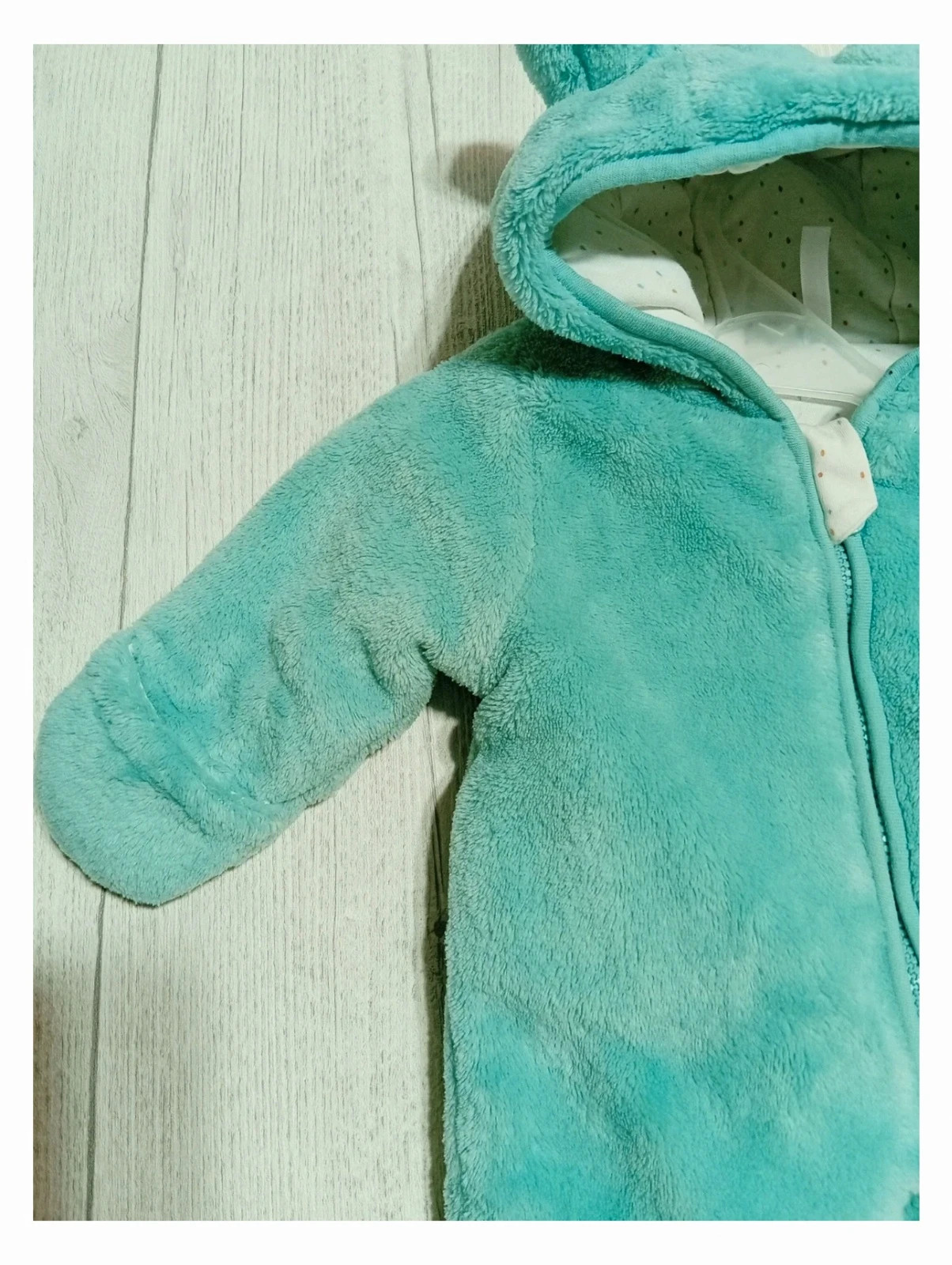 Combinaison bébé - taille naissance (50cm) - orchestra - couleur menthe – Orchestra – taille Naissance / 44 cm 4