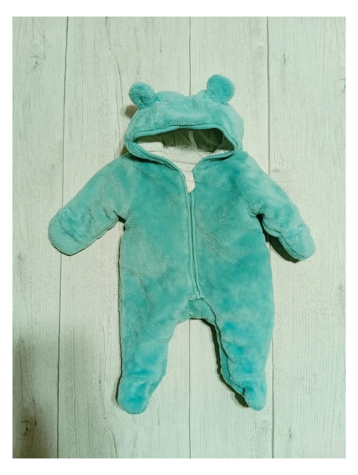 Combinaison bébé - taille naissance (50cm) - orchestra - couleur menthe