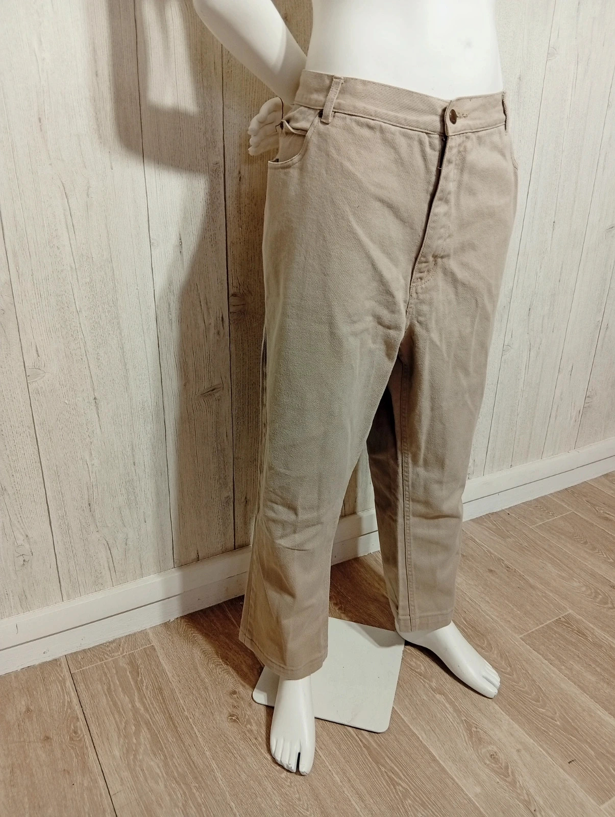 Jeans chinos homme - taille 6XL/52 - brooker - couleur beige – Brooker – taille 6XL 4